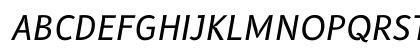 B612 Italic Preview