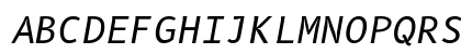 B612 Mono Italic Preview
