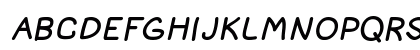 Bad Comic Italic Preview