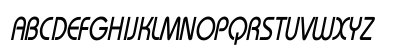 Bahamas Condensed Italic Uppercase Preview