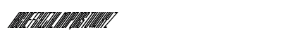 Ballbase MegaUltraItalic Uppercase Preview