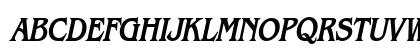 Bangle-Condensed Bold Italic Uppercase Preview