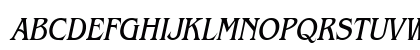 Bangle-Condensed Italic Uppercase Preview