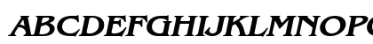 Bangle-Wide Bold Italic Uppercase Preview