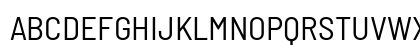 Barlow Semi Condensed Regular Uppercase Preview