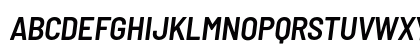 Barlow Semi Condensed SemiBold Italic Uppercase Preview