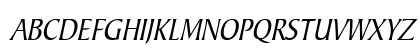 Barrett-Condensed Italic Uppercase Preview