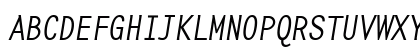 BaseMono Medium Italic Uppercase Preview
