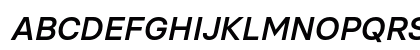 Basier Square Medium Italic Uppercase Preview