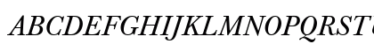 Baskerville T Regular Italic Uppercase Preview
