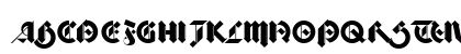 Bastard Medium Uppercase Preview