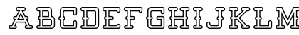 Batter Up Outline Regular Uppercase Preview