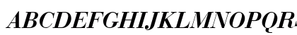 Bauer Bodoni Bold Italic Preview