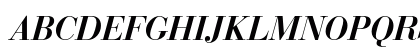Bauer Bodoni Std 1 Bold Italic Uppercase Preview
