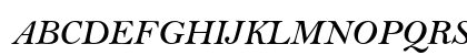 Bell MT Std Semibold Italic Uppercase Preview