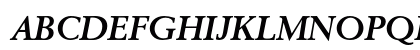 Berling LT Std Bold Italic Uppercase Preview