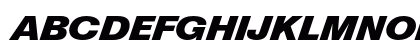 Berthold Standard Diagonal Bold Italic Uppercase Preview