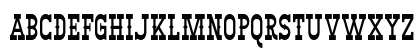 Big Burro Condensed Regular Uppercase Preview