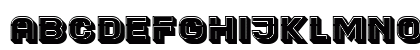 Blader Extended 3D Filled Regular Uppercase Preview