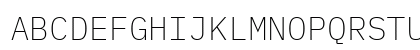 BlexMono Nerd Font Mono Regular Uppercase Preview
