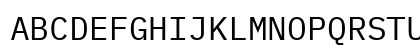 BlexMono Nerd Font Mono Book Uppercase Preview