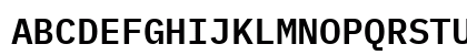 BlexMono NF Regular Uppercase Preview