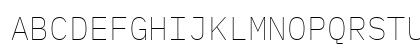 BlexMono Nerd Font Mono Regular Uppercase Preview
