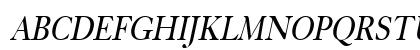 Bliss-Condensed Italic Uppercase Preview