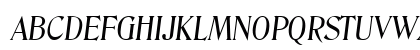 Blue Ridge SF Italic Uppercase Preview
