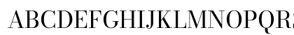Bodoni* 11 Regular Uppercase Preview