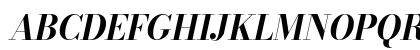 Bodoni* 16 Bold Italic Uppercase Preview