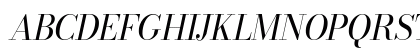 Bodoni* 16 Italic Uppercase Preview