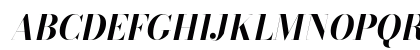 Bodoni* 36 Bold Italic Preview