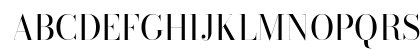 Bodoni* 36 Regular Uppercase Preview