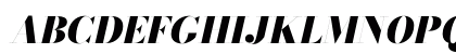 Bodoni* 72 Fatface Italic Uppercase Preview