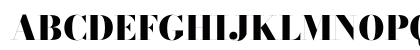 Bodoni* 72 Fatface Regular Uppercase Preview