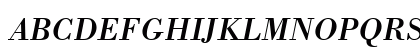 Bodoni BT Italic Uppercase Preview