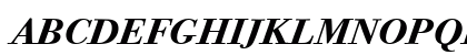 Bodoni Twelve ITC Bold Italic Uppercase Preview