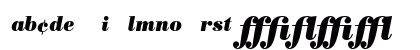 Bodoni BE Bold Italic Expert Uppercase Preview