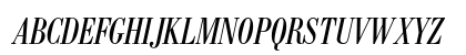 Bodoni BE Condensed Italic Uppercase Preview