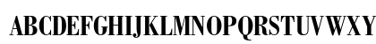 Bodoni Std Bold Condensed Uppercase Preview