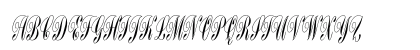 BordenFiveScript Regular Uppercase Preview
