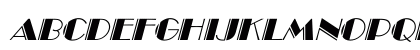 BravoEngravedItal Regular Uppercase Preview