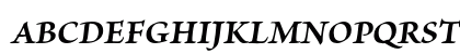 Brioso Pro Bold Italic Uppercase Preview