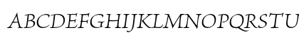 Brioso Pro Light Italic Uppercase Preview