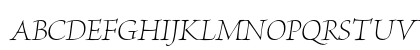 Brioso Pro Light Italic Display Uppercase Preview