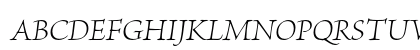 Brioso Pro Light Italic Subhead Uppercase Preview