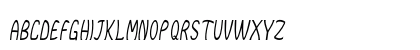 Burbio Condensed Italic Uppercase Preview
