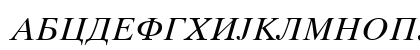 C-Times Italic Uppercase Preview