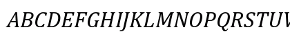 Cambria Italic Uppercase Preview